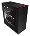 Produktbild NZXT CA-S340MB-GR Mid Tower Chassis PC-Gehäuse schwarz/rot