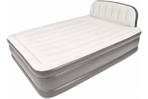 BENROSS Avenli Queen Sized Deluxe Inflatable Airbed with Headboard and Built in Electric Pump