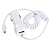 Price comparison product image Car Charger 2.1AGoodlucking Micro USB Ultra Rapid Car Charger For Samsung Galaxy S7 S6 S5 S3 S4 Note 2 Note 3 Note 5 Coiled Cable (White)