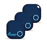 Musegear Schlüsselfinder mit Bluetooth App | 3er Pack | Keyfinder laut für Handy in blau | GPS Ortung / Kopplung | Version 2 | Schlüssel finden