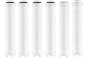 Nafall Bawełniany Filtr PP do Głowicy Prysznicowej, 6 Sztuk Uniwersalny Filtr do Głowicy Prysznicowej, Czysty Rdzeń Wodny, Rdzeń Bawełniany do Głowicy Deszczownicy