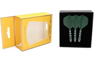 CUESOUL Rost T19 Eje y Vuelo de dardo Integrados, Forma estándar, Juego de 3