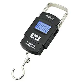 RTB Electronic 50Kgs Digital Luggage Weighing Scale,weight machine for Home kitchen Digital weighing hook scale,Kitchen weighing scale kitchen,Weight machine,kitchen scale 50kg.Black