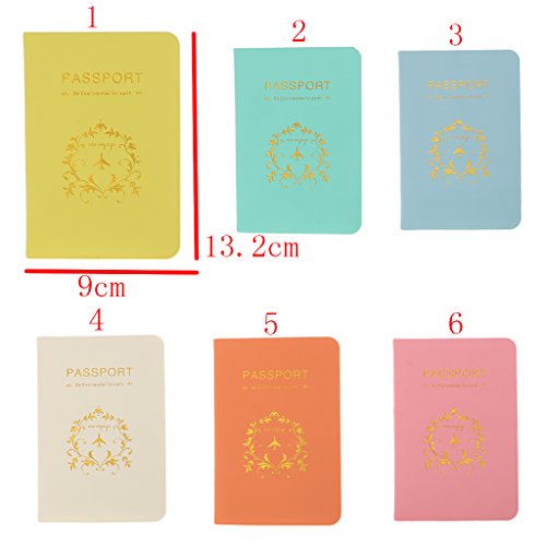 Protge-Passeport-Porte-organisateur-de-Cartes-en-PU-Cuir-Accessoires-de-Voyage-Orange