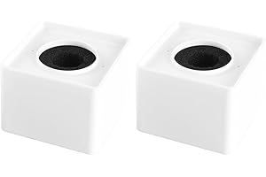 VOANZO 2 Piezas de micrófono portátil con Banderas cuadradas para entrevistas, micrófonos con Logotipos, Equipos de micrófono Blancos para transmisión y entrevistas