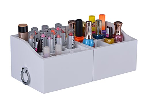 elbmöbel - Portagioie per Trucchi e Gioielli, Organizer in Legno, portagioie, per Trucchi e Rossetti, Estraibile