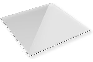 ‎EURO TISCHE Euro Tische Glasplatte ESG 6 mm Klarglas mit Facettenschliff | Sicherheitsglas Platte als Tischplatte in 50x50 cm, Kaminbodenplatte oder Dekoplatte | Hitzebeständig, pflegeleicht & modern