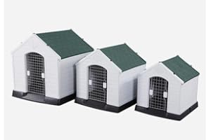 MIGHTY PRODUCTS Mighty Plastic Pet Kennel House Weatherproof For Indoor And Outdoor Pet Shelter (427)