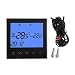 Produktbild Qisuw WiFi Touch Screen Thermostat – Fernbedienung Elektrische Fußbodenheizung 12/16 A, AC 220V, Schwarz