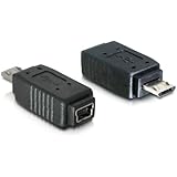 Delock Adapter USB Micro-B Stecker zu Mini USB 5Pin Buchse