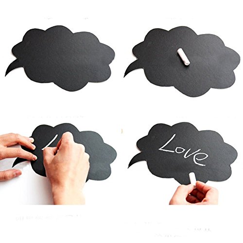 BizoeRade 10pcs Photo Booth Props Hochzeit Ideen Foto Minitafel Schilder mit Spieße Mini Tafeln Fotografie Props Hochzeit Dekorationen - 5