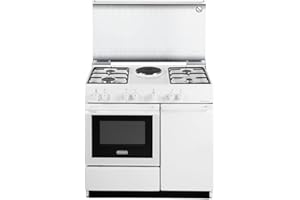 FISHER & PAYKEL APPLIANCES ITALY SPA Cucina a gas con forno elettrico, N° Fuochi 4 + 1 Piastra, 86x50 cm