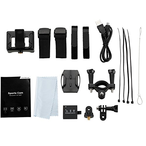 NexGadget Action Camera WIFI 12MP 2,0 Zoll, FHD 1080P Sport Action Kamera Cam IP68 Wasserdicht 140 ¡ã Weitwinkel - 7