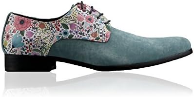 Happy Flower 45 | Formal Dress Shoes for Men Wedding Oxford Mens Derby Unique Lace-ups Colorful Designer Brogues