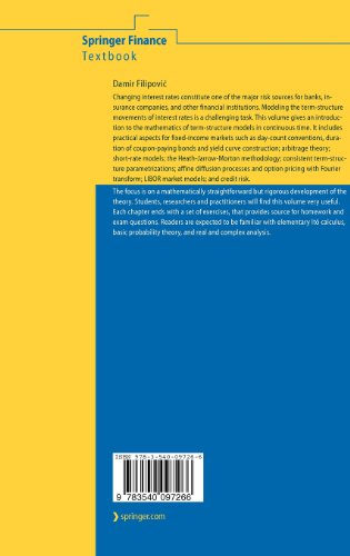 Book's Cover of Term-Structure Models: A Graduate Course