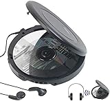 4 Wiedergabe-Modi: normal, Titel wiederholen, CD wiederholen, Zufall, Intro (spielt jedes Lied 10 Sekunden an) • LCD-Display: Anzeige von Modus, Tracknummer, Laufzeit, Gesamtlaufzeit, Anzahl Tracks, Tastensperre, Warnung bei schwacher Batterie