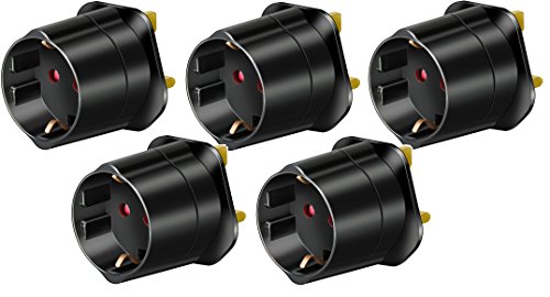 Brennenstuhl Reisestecker/-adapter Schutzkontakt für GB schwarz, 1508533 (5)