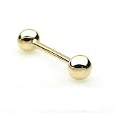 antik gold 585 Marke: Piercingfaktor. Stückzahl: 1 Stück. Material: 14 Karat Echt 585 Gold. Stablänge: 6mm /8mm / 10mm / 12mm / 14mm / 16mm - je nach Auswahl. Stabstärke: 1,2mm / 1,6mm. Kugel Größe: 3mm / 4mm / 5mm. Farbe: Gelbgold