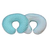 Boppy Housse d’oreiller, Classic Plus Confetti Motif à pois et à rayures Turquoise - 3