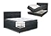 Produktbild Komplettset Boxspringbett RABI, Box: Staubox; Matratze: Taschenfederkern, Top Matress: Schaumstoff - Abmessung: 80 x 200 cm