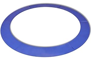 VIDAXL Coussin de sécurité ressort en PE Bleu pour trampoline rond de 10-15 pieds