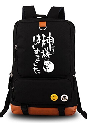 Preisvergleich Produktbild Siawasey Schulranzen, Motiv: japanischer Anime, aus Leinen schwarz Kamisama Kiss