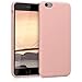 Price comparison product image kwmobile TPU Silicone Case for Apple iPhone 6 Plus / 6S Plus - Soft Flexible Shock Absorbent Protective Phone Cover - Rose Gold Matte