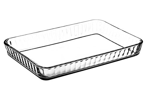 Pasabahce 59204 Borcam - Auflaufform und Backform, rechteckig aus Glas, 40 x 27 cm