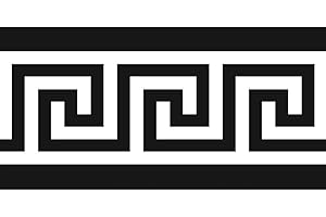 funlife Wallpaper Border Stickers, Self Adhesive Ceiling Molding Borders, Skirting Wall Waist Line for Home DIY Decorative, 10x600cm, Black White