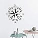 Produktbild Wandsticker Aufkleber Kunst Design Dekoration Vinyl Kompass Wandaufkleber Abnehmbare Haus Dekoration Pvc Navigation Gps Aufkleber Im Familienzimmer 57 Cm X 57 Cm