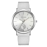 YEARNLY Mode Klassisch Unisex Damenuhren Herrenuhren PU Lederband/Legierung Uhrenarmband Armbanduhren für Männer Frauen