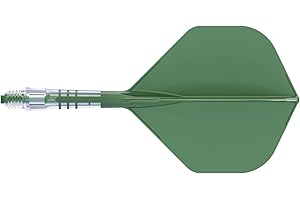 CUESOUL ROST T19 Asta e Aletta per Freccette Integrate in Carbonio, Forma Standard Grande, Set da 3