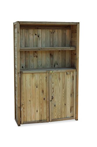 Geräteschrank Gartenschrank Heino, holz, B110 x T38 x H175 cm - 2