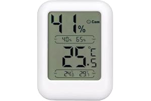 GELLVANN Digital Room Thermometer Indoor Thermometer Hygrometer Temperature Humidity Meter Digital Thermometer Hygrometer Mini Temperature Monitor Humidity Meter with Max MIN