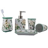 Nuestro juego de accesorios de baño, perfecto y elegante, es adecuado para cualquier estilo de decoración del hogar. Puede colocarlo en su baño, en el baño, como suministros de hotel o en la decoración de la habitación modelo. ¡Creo que le gustará!