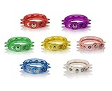 UltraByEasyPeasyStore 36 Gemischten Spike Blinkende LED-Armbänder Spikey Quality Glowing Light Up Beleuchtendes Armband für Partys Raves Tänze und Events Feiern Party Bags Dance Rave Concert Glow