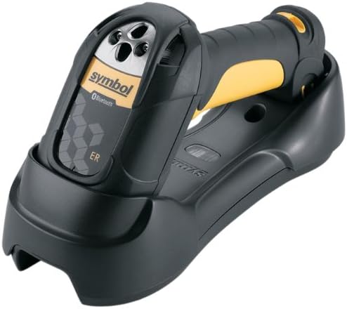 Zebra LS3578-ER Cordless Bluetooth Barcode Scanner with USB Kit, Cradle, and Power Cord (Black/Yellow)