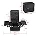 Hotrose Large Space Makeup Case Jewellery Box with Shoulder Strap (Black)