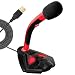 Produktbild Robustes Voice USB Mikrofon PC - Desktop Mikrofonstand für Laptop Computer - Gaming Mic - Mikro PC PS4 - Hohe Klangqualität - Recording YouTube Karaoke Studio Streaming Podcast