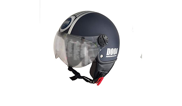 DOOA Casco Demi Jet CS16D Blue Opaco/Silver Matt Blue/Silver Fashion helmet  (XL) : Amazon.it: Auto e Moto