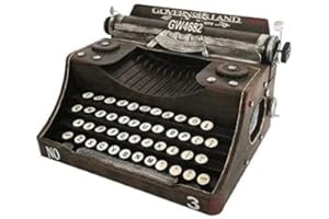 JORSION Modèle rétro vintage machine à écrire fait à la main - Décoration rétro - Décoration d'intérieur - Taille S