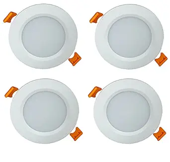 Citra BDBWUO 7-Watt LED Panel Light (Pack of 4, White)