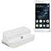 Produktbild Dockingstation für Huawei P9 Lite Dual Sim, weiß | Ladestation inkl. Micro USB Datenkabel Ladekabel Dock Cradle Tischlader Ladegerät Tischladestation - K-S-Trade(TM)