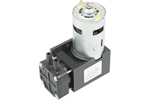 ‎LAZMIN 1 stück Mini Vakuumpumpe, DC 12 V 42 Watt Kleine Wasser Luft Gas ölfreie Vakuumpumpe Motor, 85KPa Durchfluss 40L/min