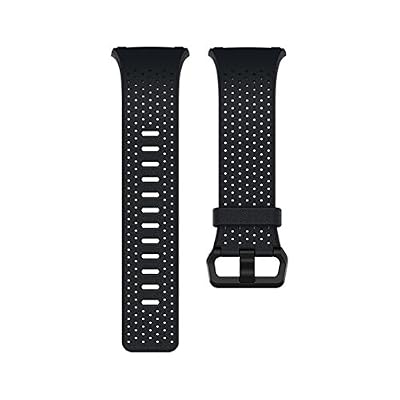 Fitbit bracelet en cuir fitbit perforé bleu nuit pour ionic taille s
