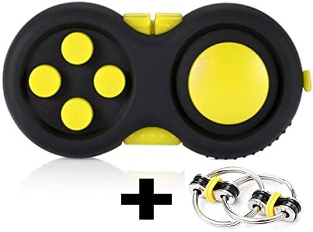 Fidget Dic Fidget Pad Fidget 9 Features Perfect For ADD, ADHD, Anxiety, Autism and Stress Relief