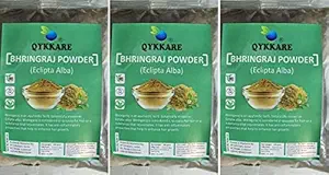 QYKKARE Bhringraj Powder for Hair and skin nourishment 300 GM (100gm x 3)