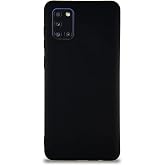 KZY İletişim Samsung Galaxy A31 ile Uyumlu Kılıf Soft Premier Renkli Silikon Kapak - Siyah