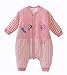 Produktbild Chilsuessy Baby Schlafsack mit Beinen Warm gefüttert Winter Langarm Winterschlafsack mit Füssen 3.5 Tog (L/Koerpergroesse 85-95cm, Pink Augen/2.5 Tog)