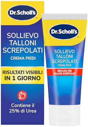 Dr. Scholl's Crema Talloni Screpolati Active Repair K+, 25% Urea, Crema Piedi con Cheratina, Idratazione Intensa, Assorbimento Rapido, Effetto Duraturo, Uso Quotidiano, 60 ml